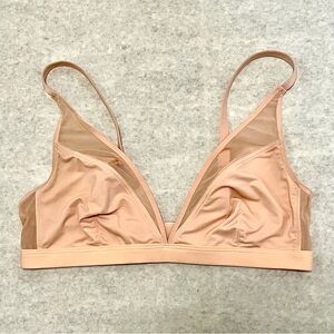 Women's Parade Soft Pink Bralette with mesh detail